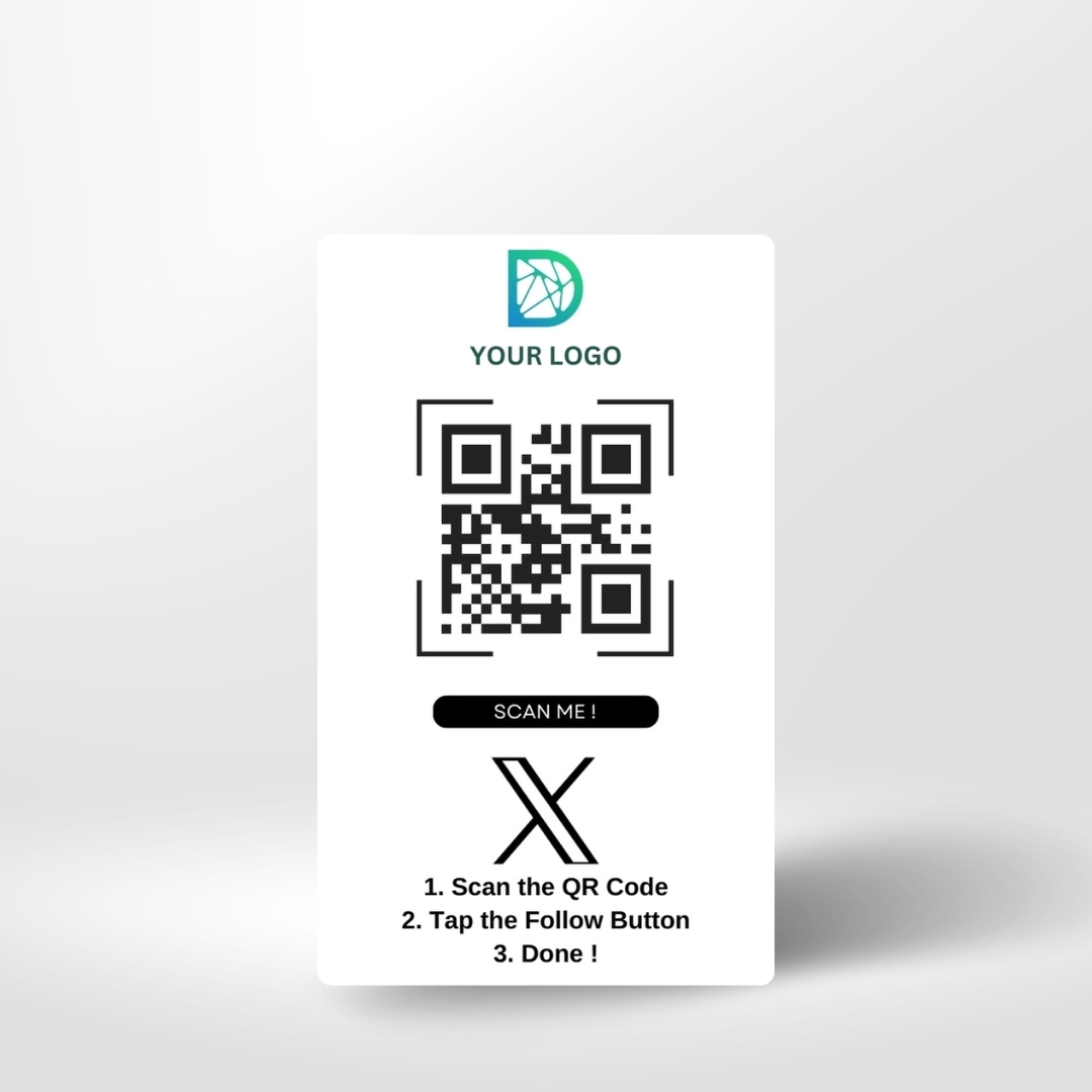 Twitter X NFC Card Back Side