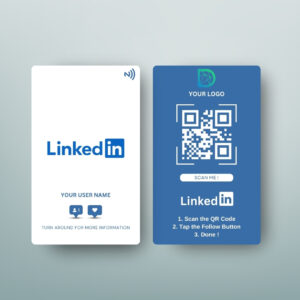 Linkedin NFC Card Back Side