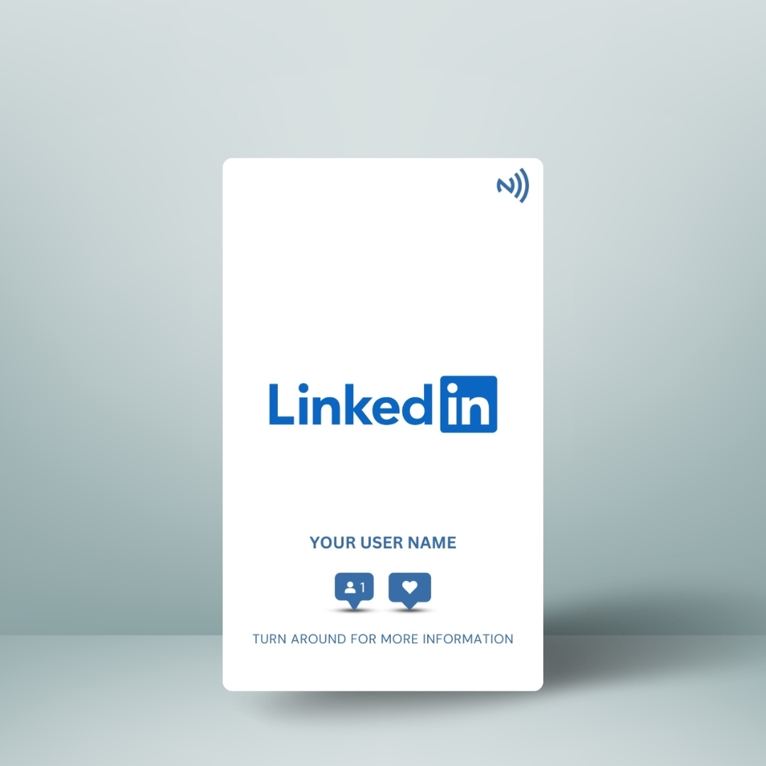 Linkedin NFC Card Front Side