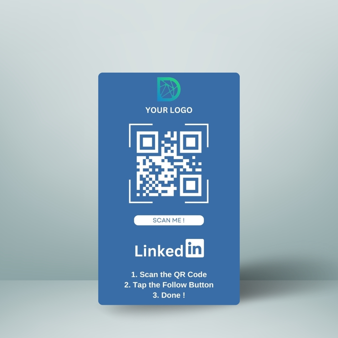 Linkedin NFC Card Back Side